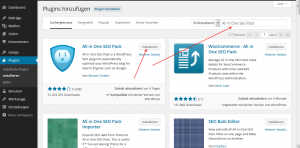 Plugin suchen und installieren