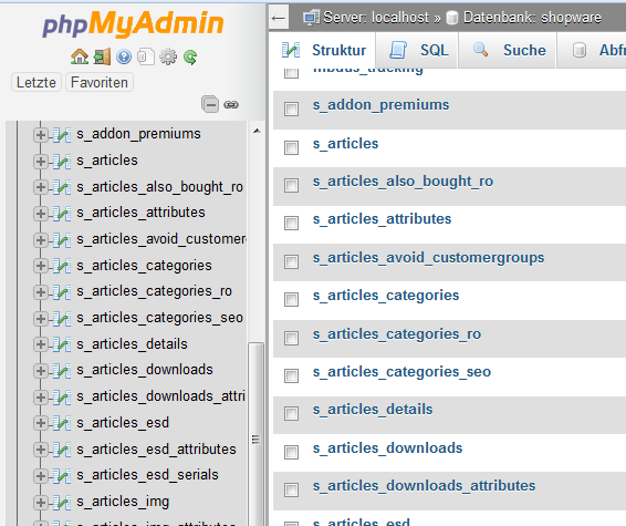 PhpMyAdmin